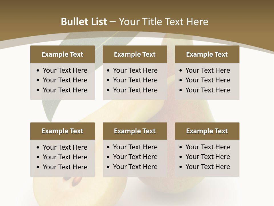 Foodstuff Fruit Fresh PowerPoint Template