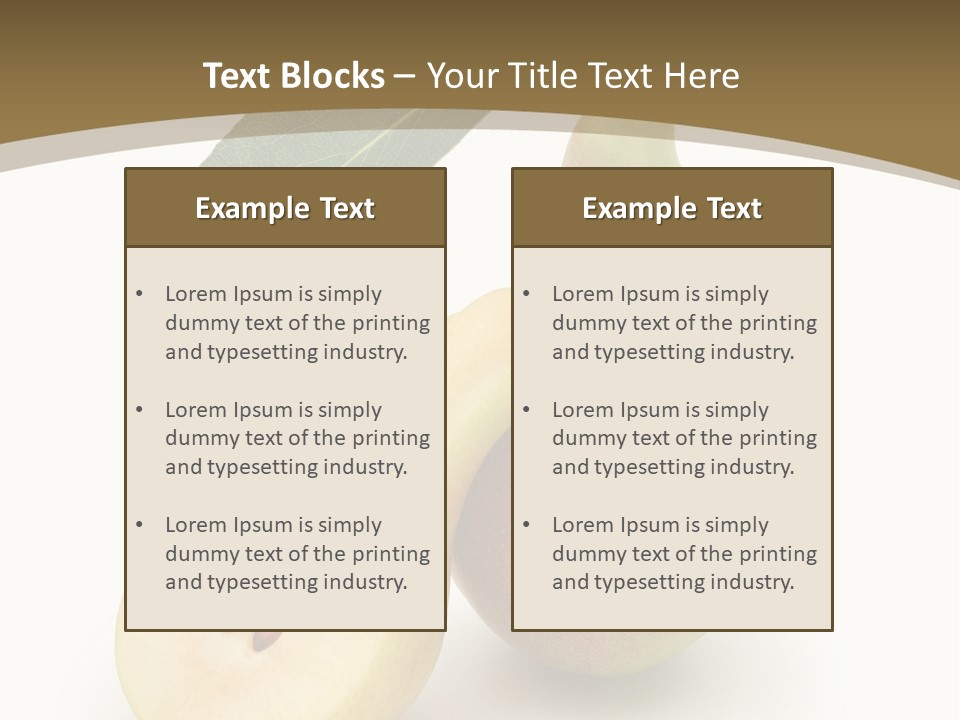 Foodstuff Fruit Fresh PowerPoint Template