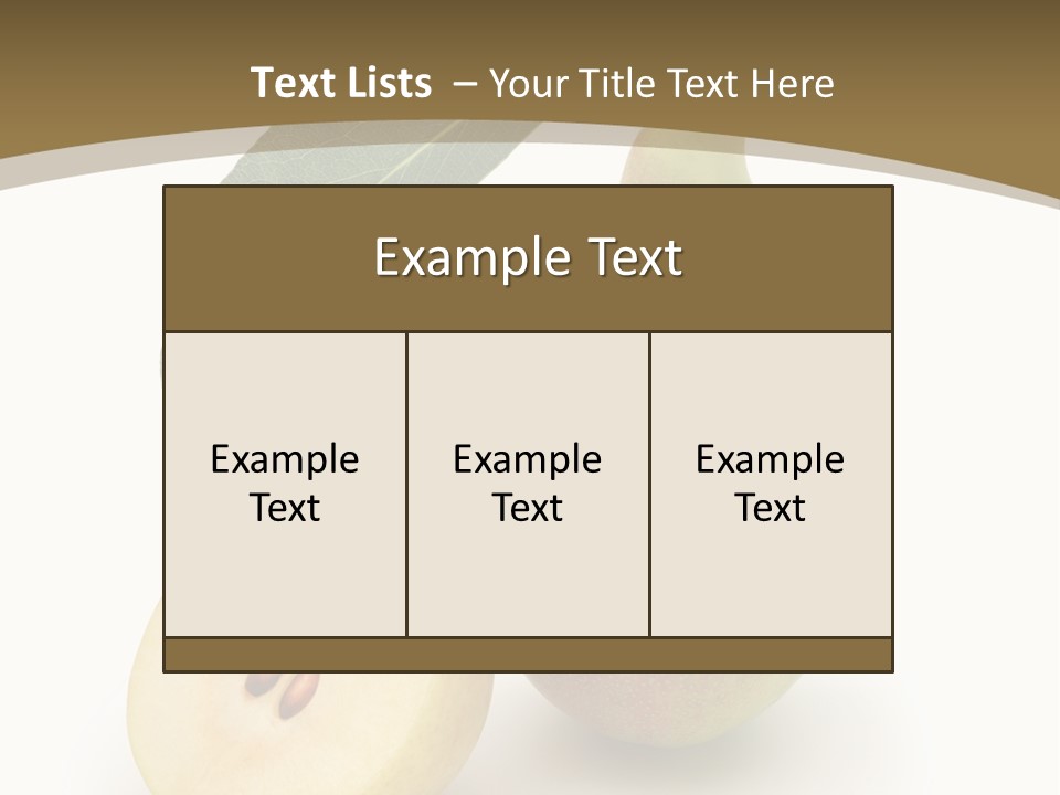 Foodstuff Fruit Fresh PowerPoint Template