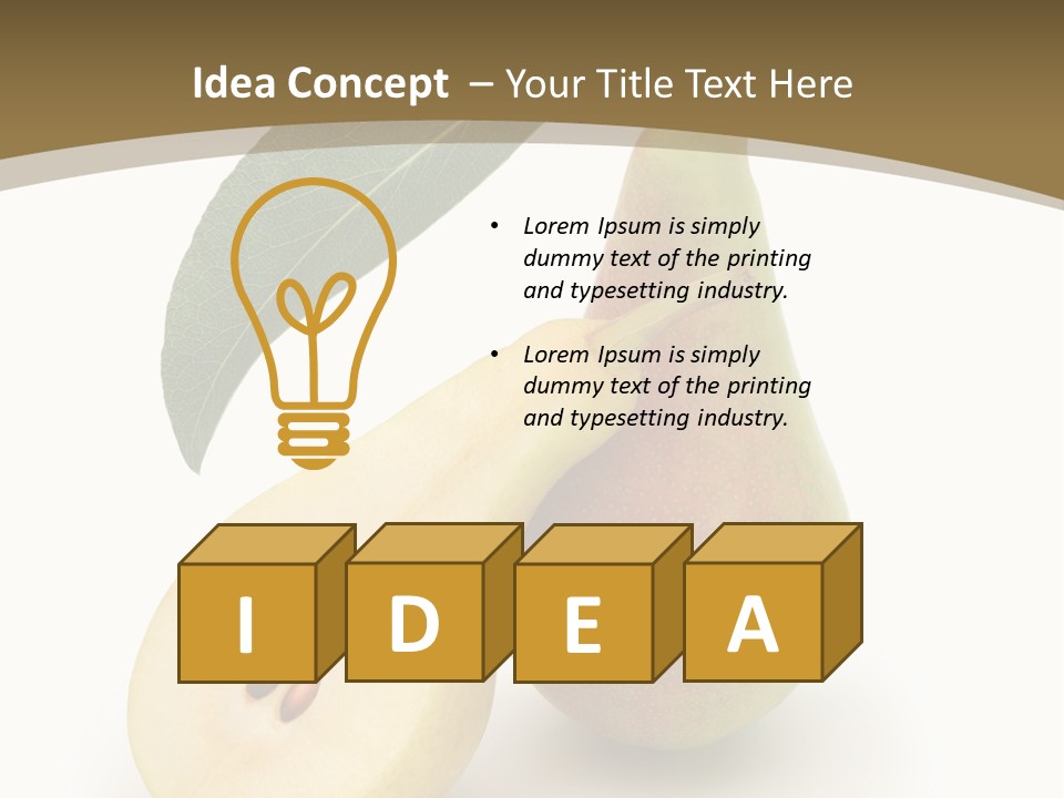 Foodstuff Fruit Fresh PowerPoint Template