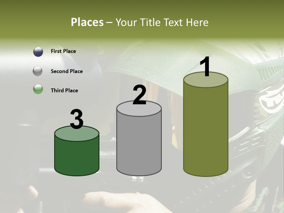 Player Shoot Paintball PowerPoint Template