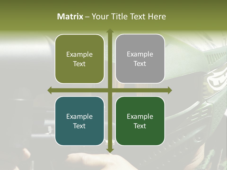 Player Shoot Paintball PowerPoint Template
