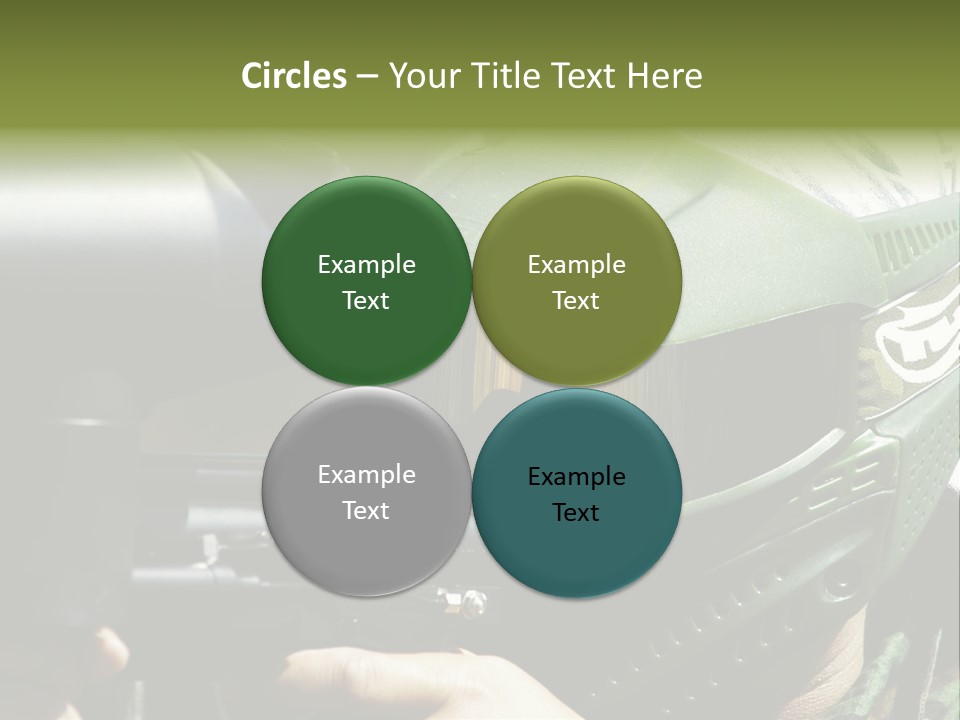 Player Shoot Paintball PowerPoint Template