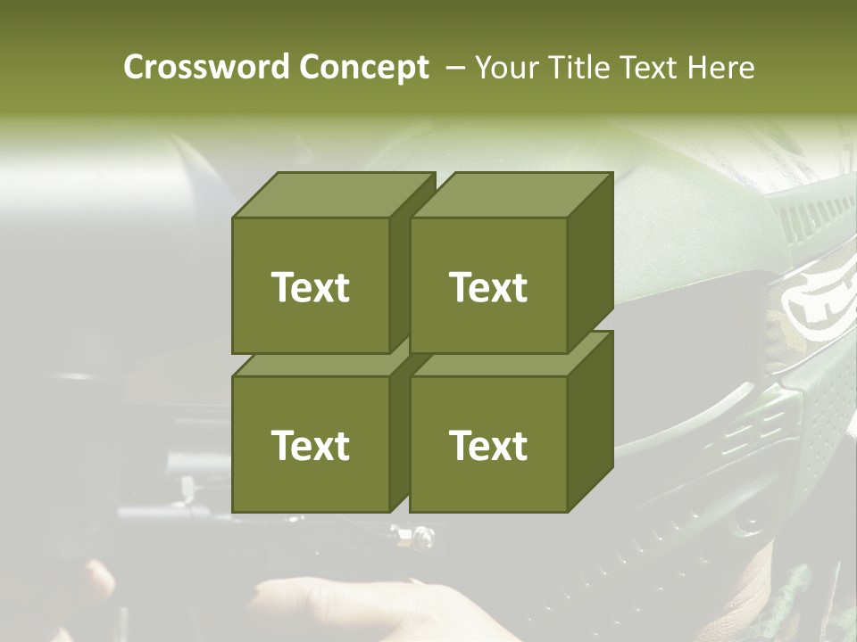 Player Shoot Paintball PowerPoint Template