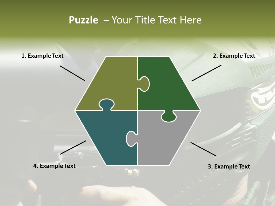 Player Shoot Paintball PowerPoint Template