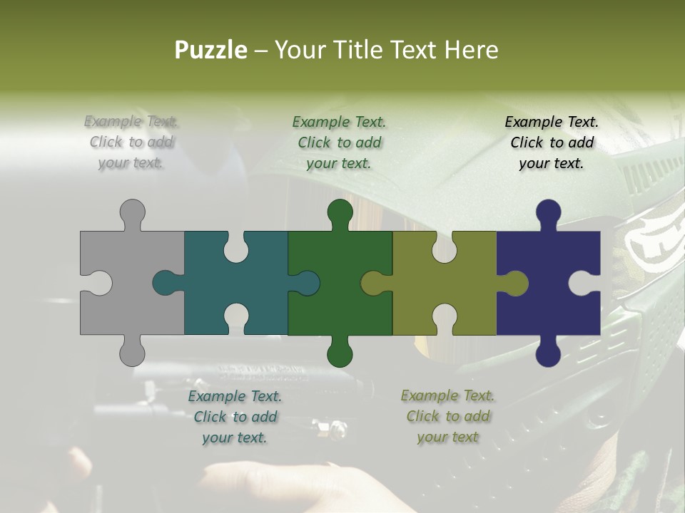 Player Shoot Paintball PowerPoint Template