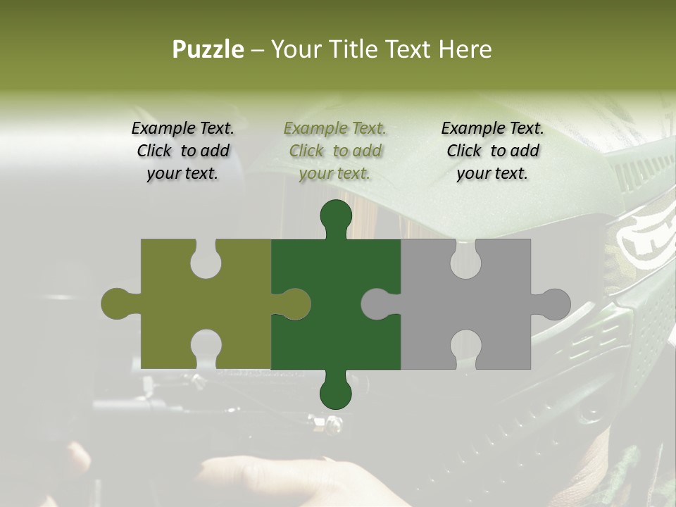 Player Shoot Paintball PowerPoint Template