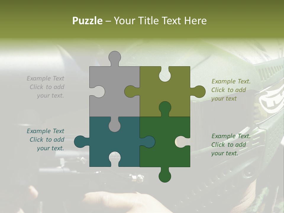 Player Shoot Paintball PowerPoint Template