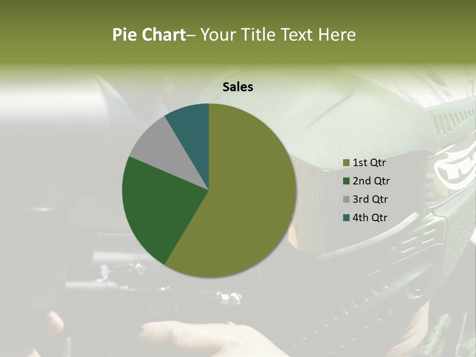 Player Shoot Paintball PowerPoint Template