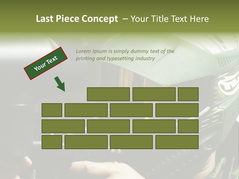 Player Shoot Paintball PowerPoint Template