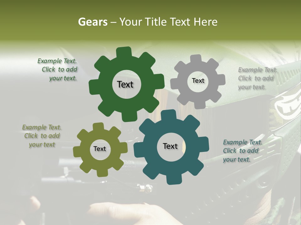 Player Shoot Paintball PowerPoint Template