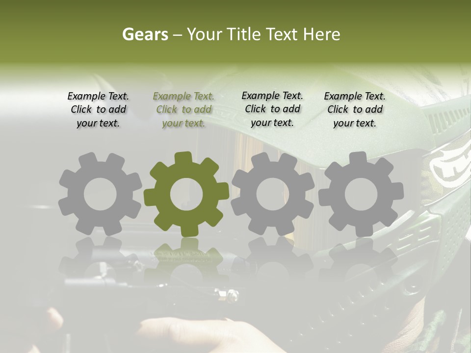 Player Shoot Paintball PowerPoint Template