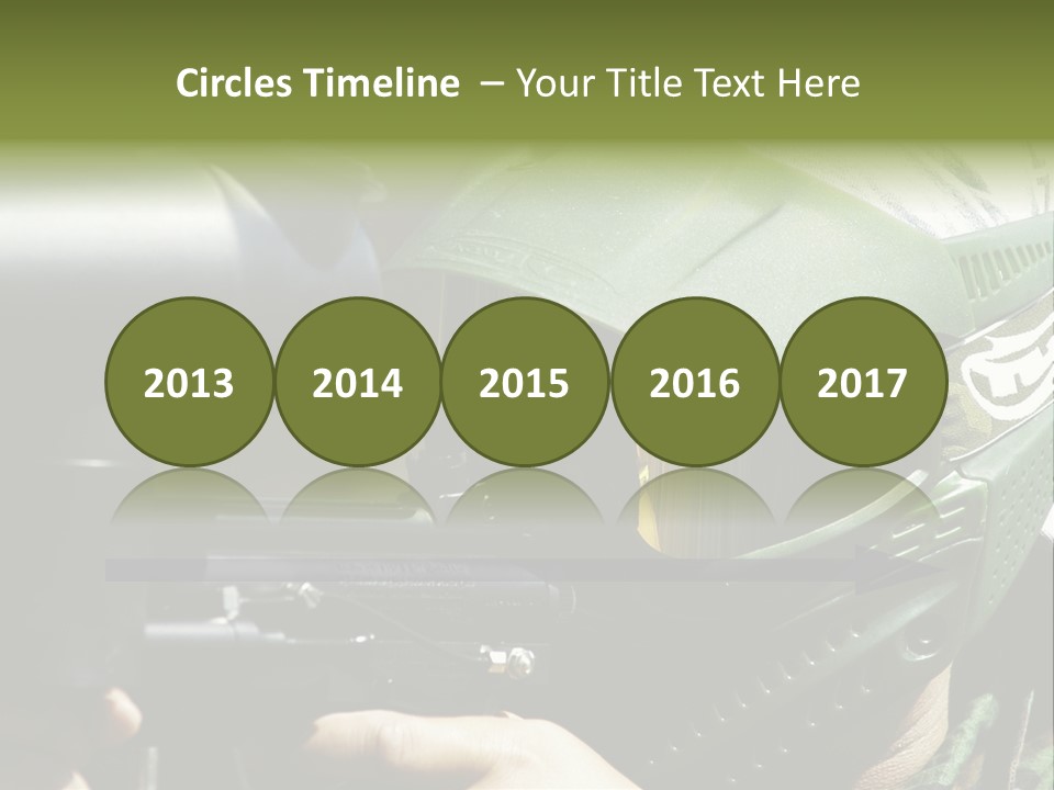 Player Shoot Paintball PowerPoint Template