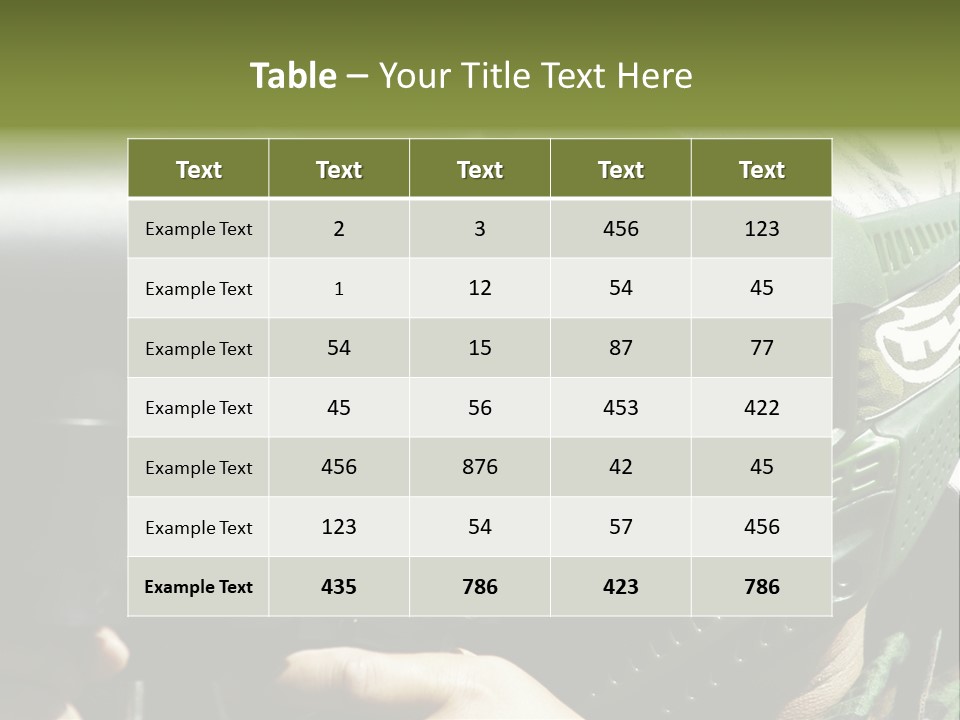 Player Shoot Paintball PowerPoint Template