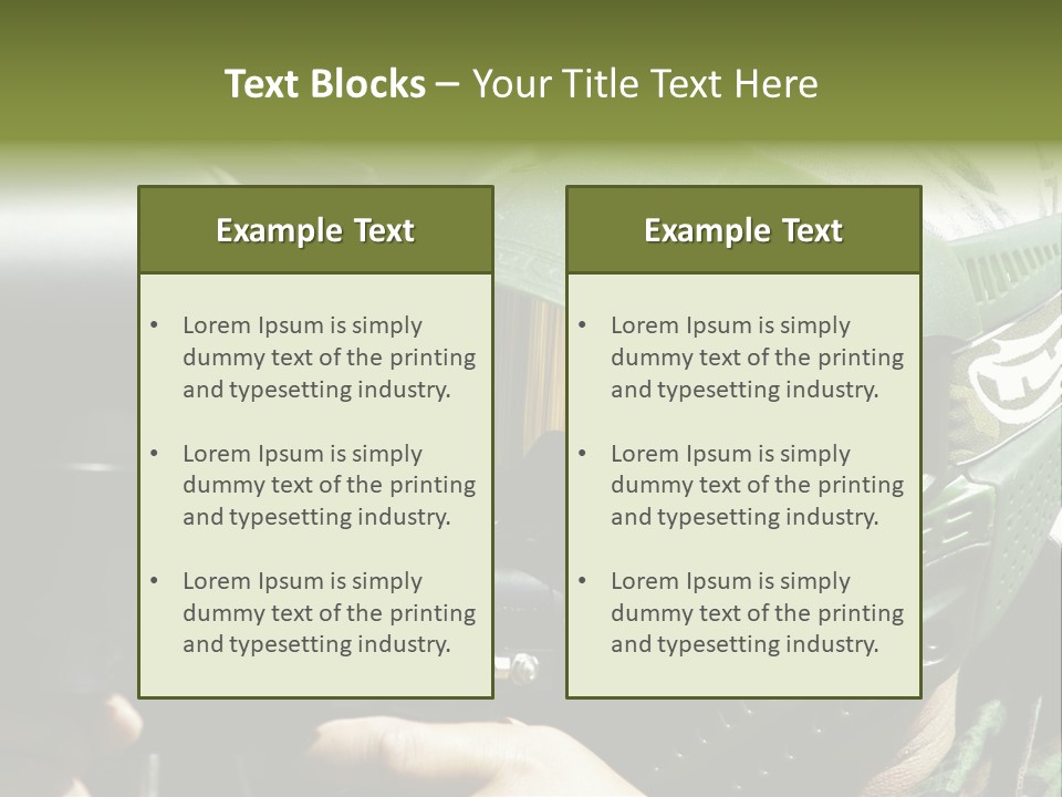 Player Shoot Paintball PowerPoint Template
