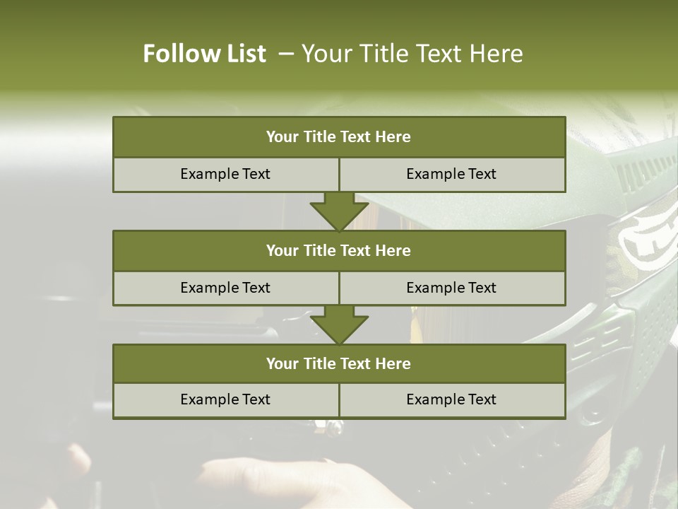 Player Shoot Paintball PowerPoint Template