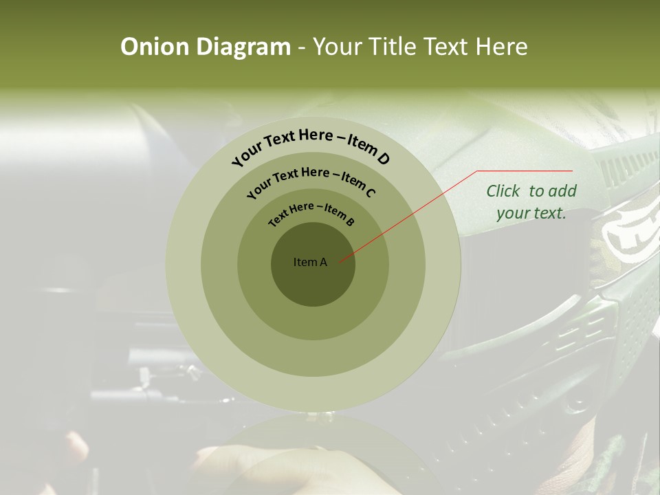 Player Shoot Paintball PowerPoint Template