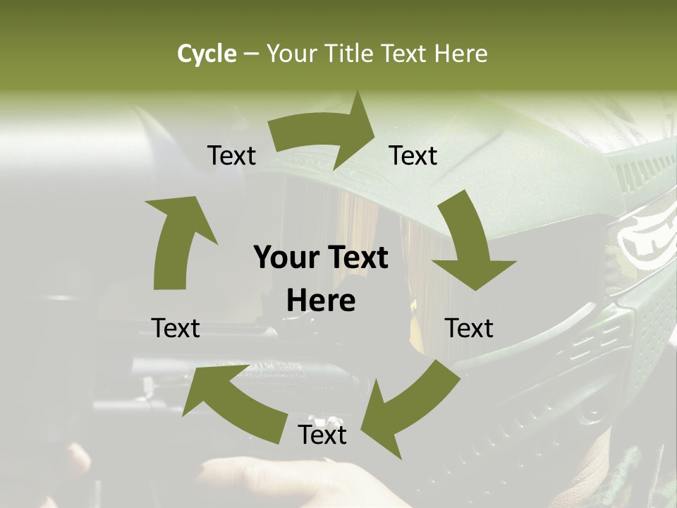 Player Shoot Paintball PowerPoint Template