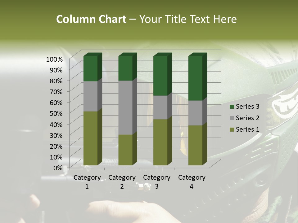 Player Shoot Paintball PowerPoint Template