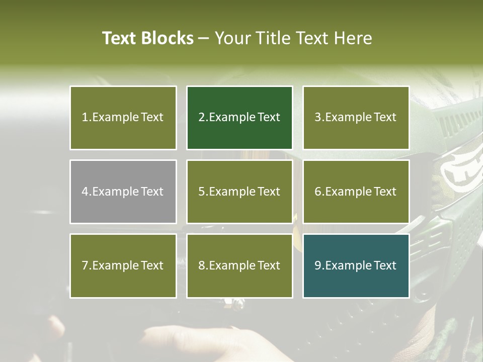 Player Shoot Paintball PowerPoint Template