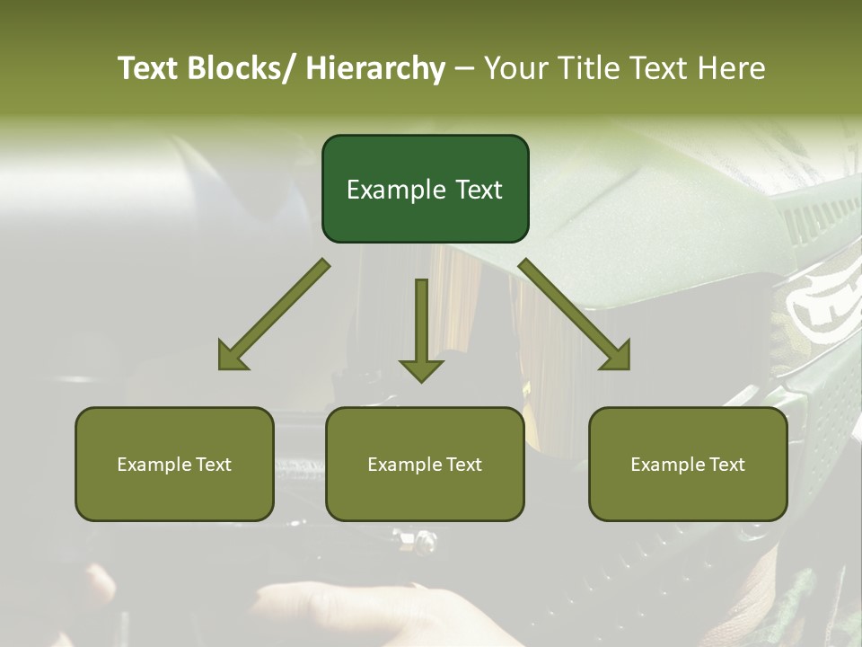 Player Shoot Paintball PowerPoint Template