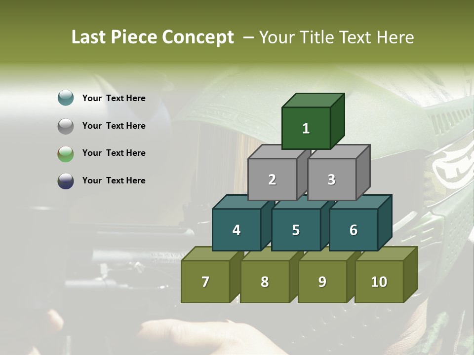 Player Shoot Paintball PowerPoint Template