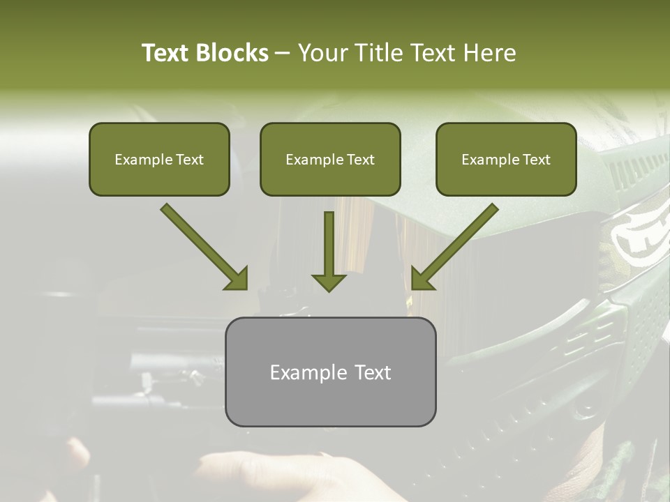 Player Shoot Paintball PowerPoint Template