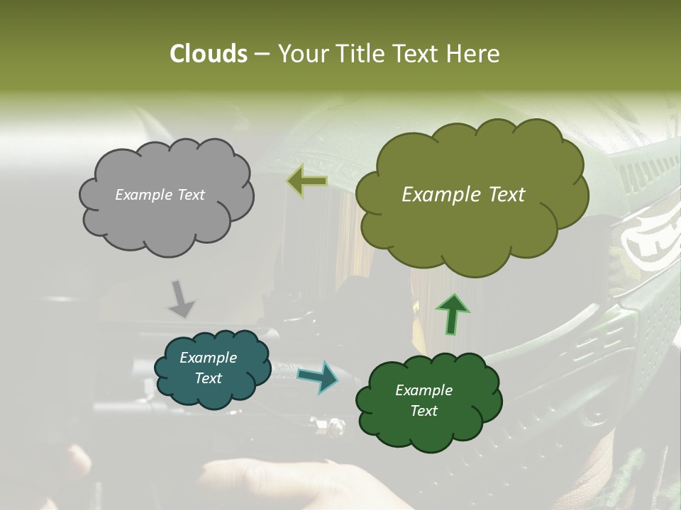 Player Shoot Paintball PowerPoint Template