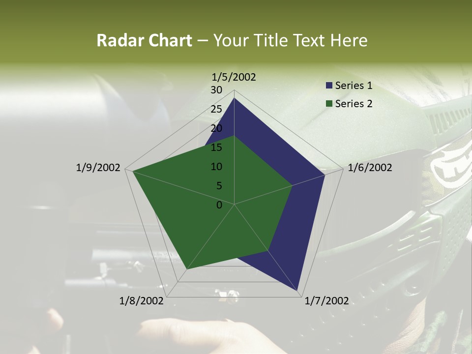 Player Shoot Paintball PowerPoint Template