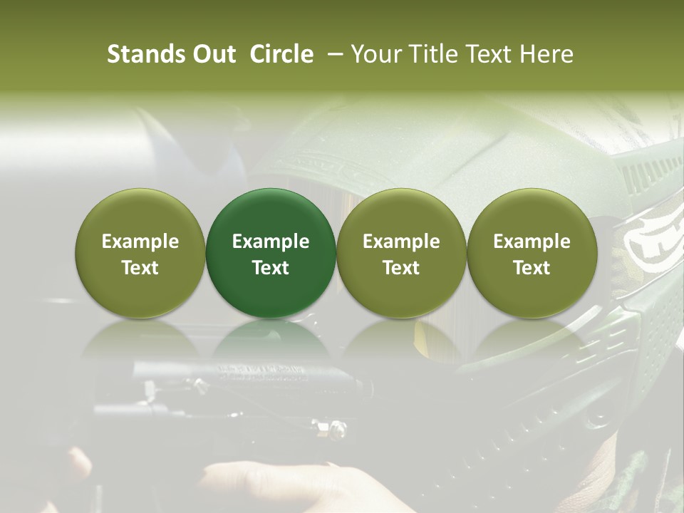 Player Shoot Paintball PowerPoint Template