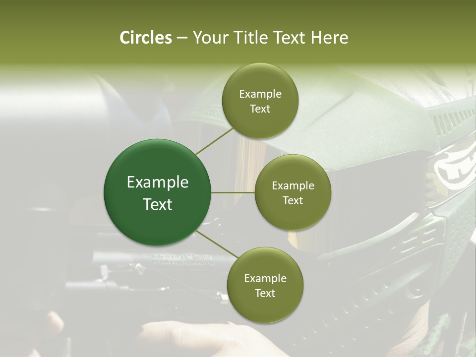 Player Shoot Paintball PowerPoint Template