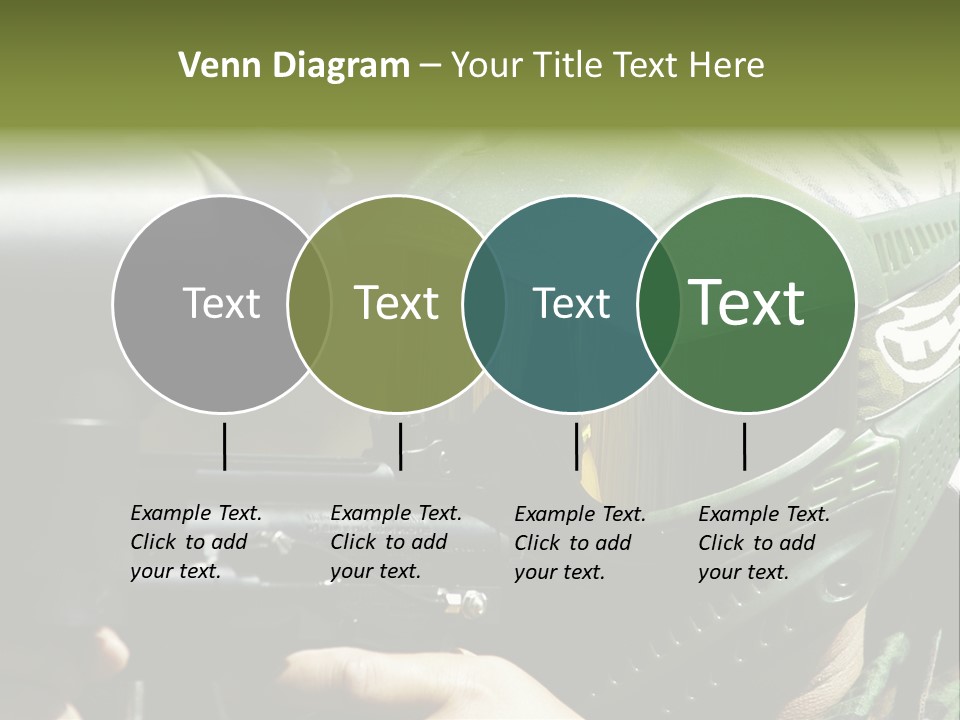 Player Shoot Paintball PowerPoint Template
