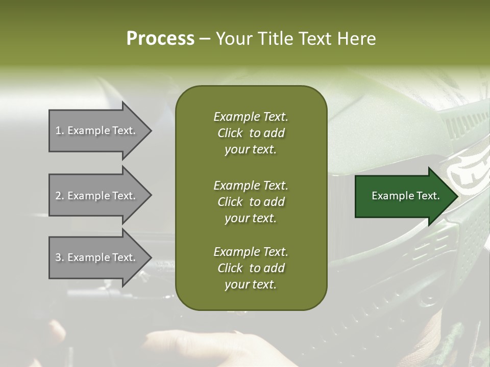 Player Shoot Paintball PowerPoint Template