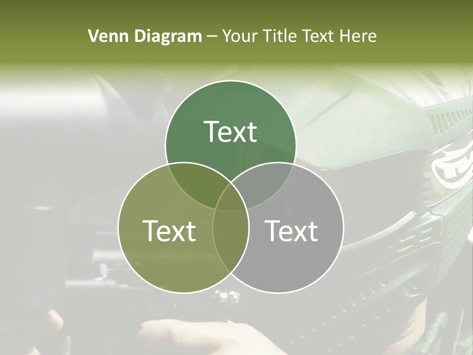 Player Shoot Paintball PowerPoint Template