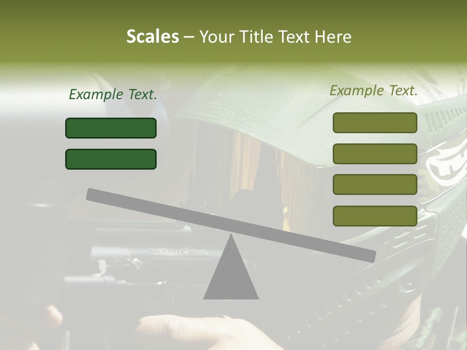 Player Shoot Paintball PowerPoint Template