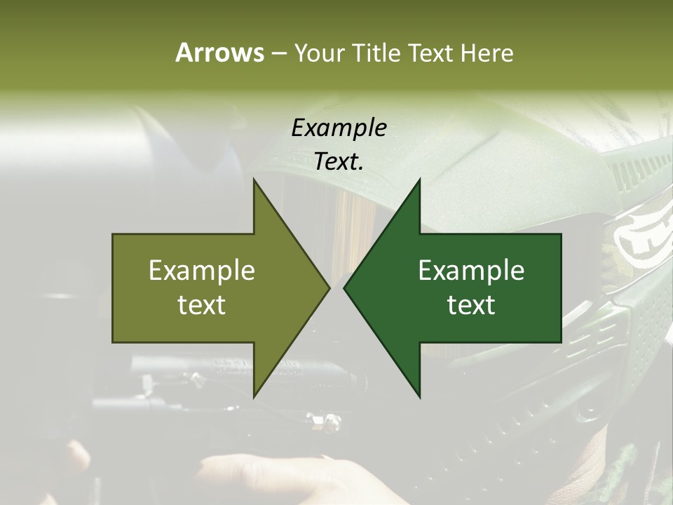 Player Shoot Paintball PowerPoint Template