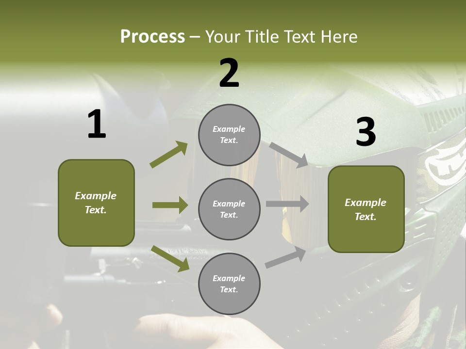 Player Shoot Paintball PowerPoint Template