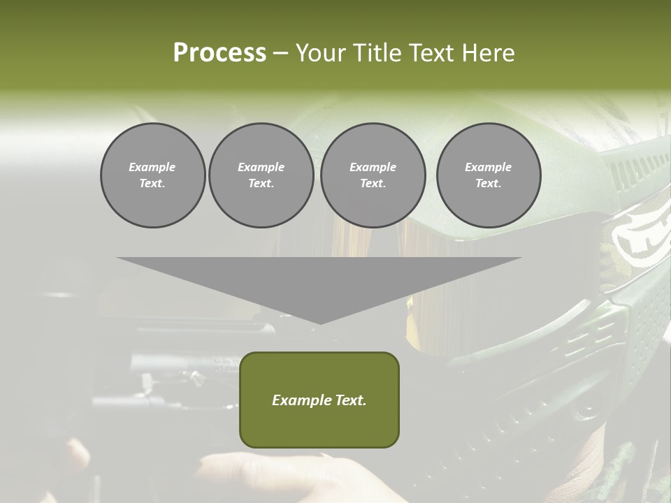 Player Shoot Paintball PowerPoint Template