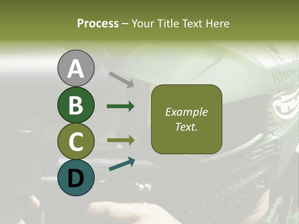 Player Shoot Paintball PowerPoint Template