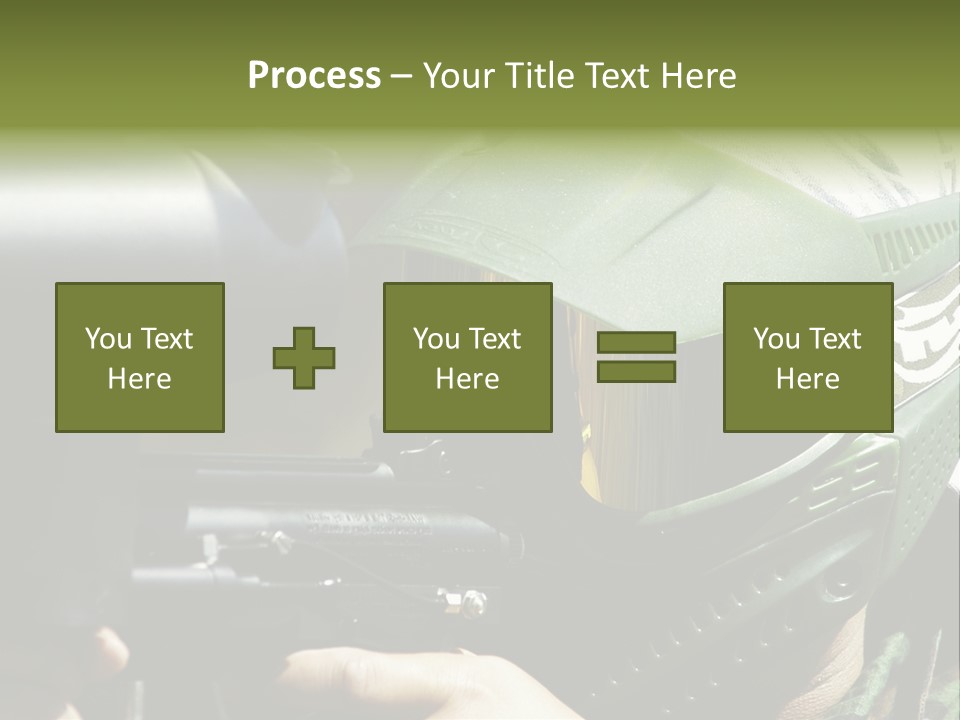 Player Shoot Paintball PowerPoint Template