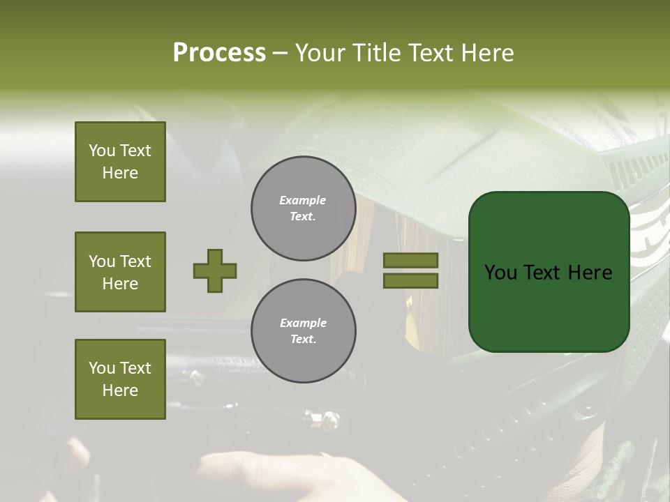 Player Shoot Paintball PowerPoint Template