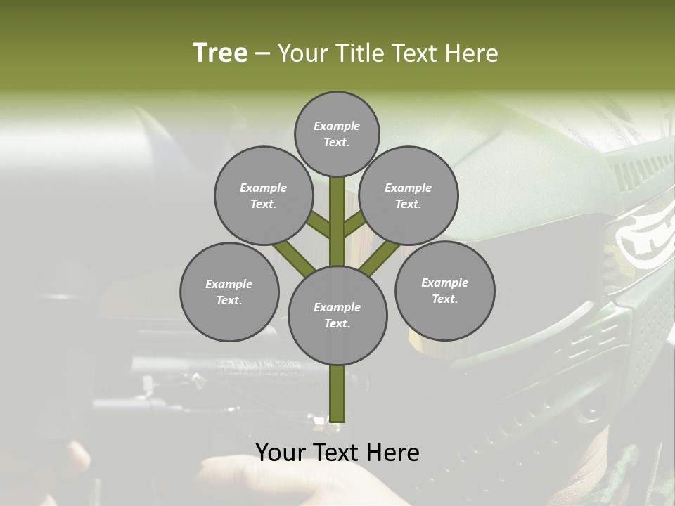 Player Shoot Paintball PowerPoint Template