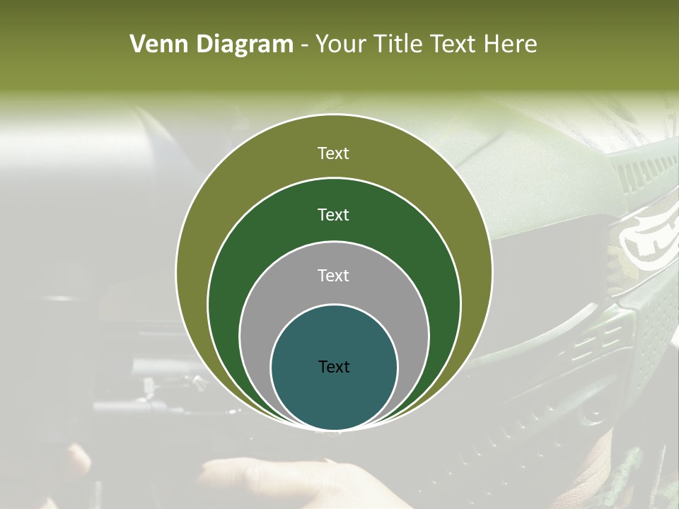 Player Shoot Paintball PowerPoint Template
