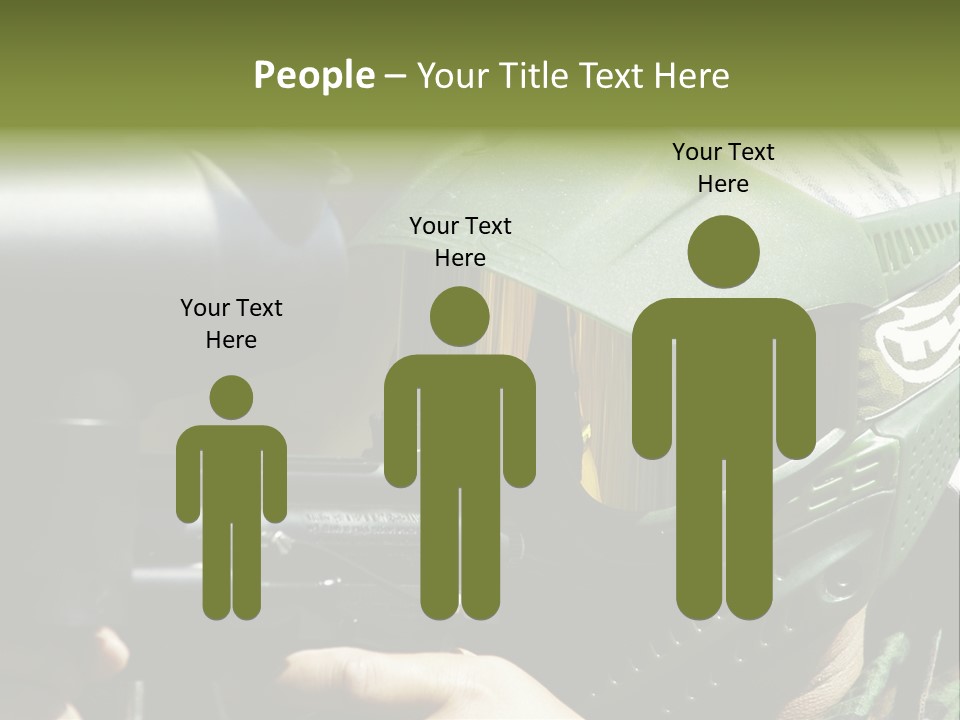 Player Shoot Paintball PowerPoint Template