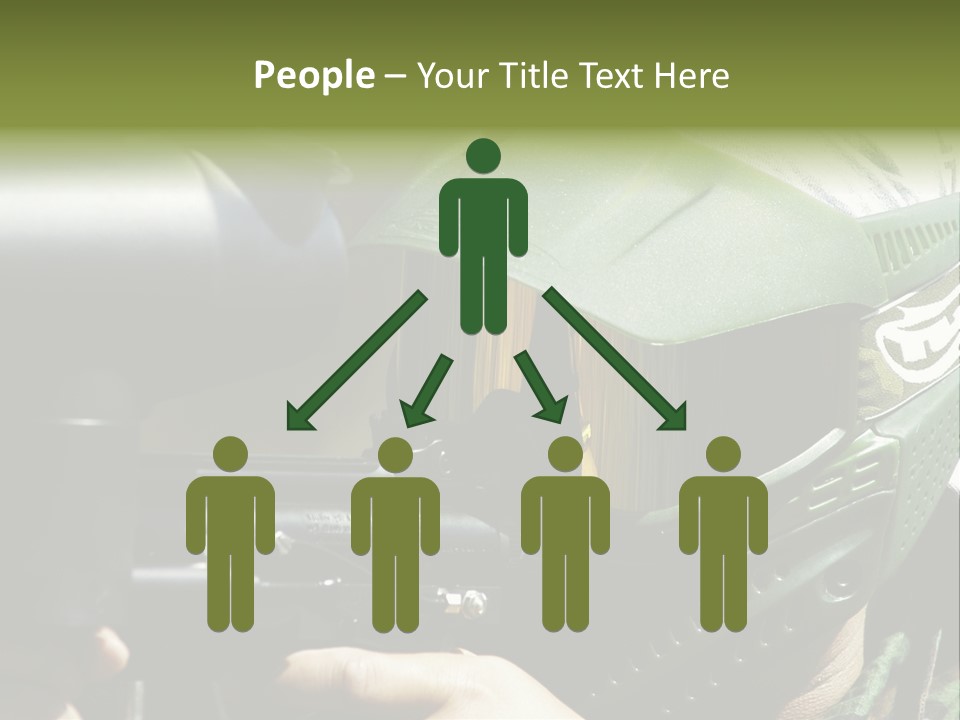 Player Shoot Paintball PowerPoint Template