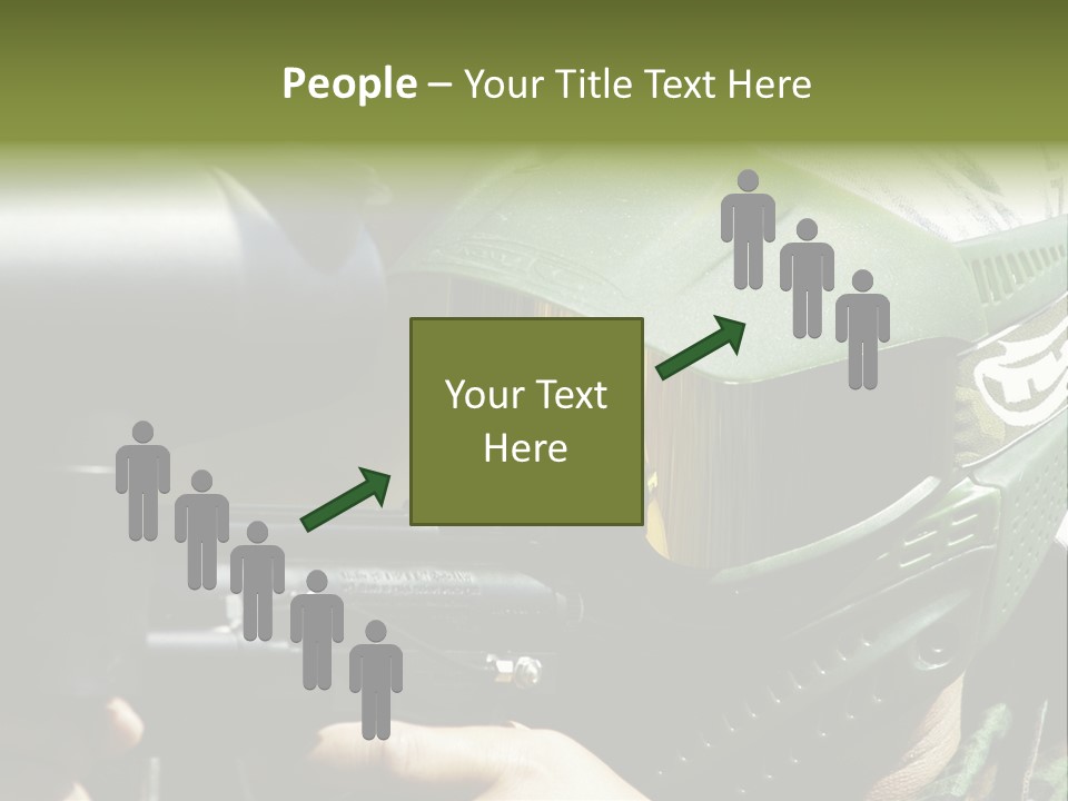 Player Shoot Paintball PowerPoint Template