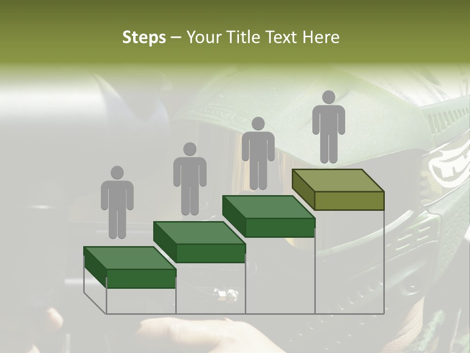 Player Shoot Paintball PowerPoint Template