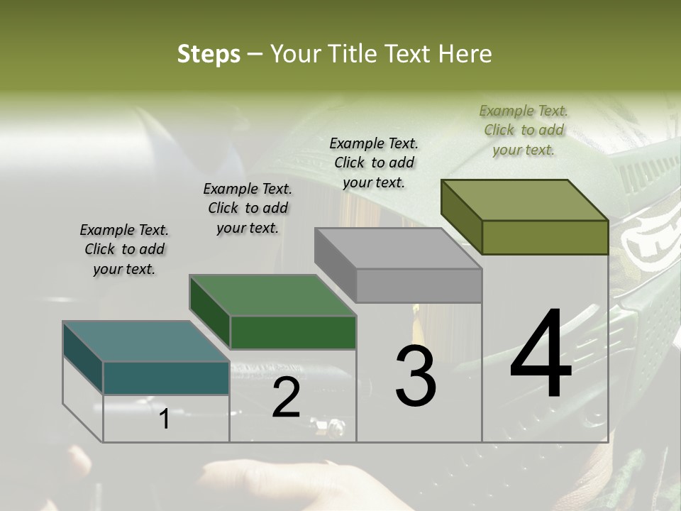 Player Shoot Paintball PowerPoint Template