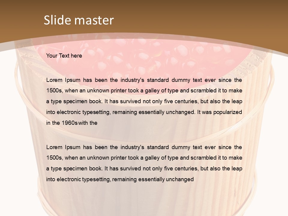 Delicious Eating Gold PowerPoint Template