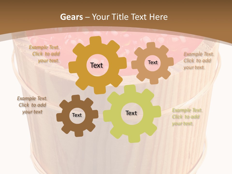 Delicious Eating Gold PowerPoint Template